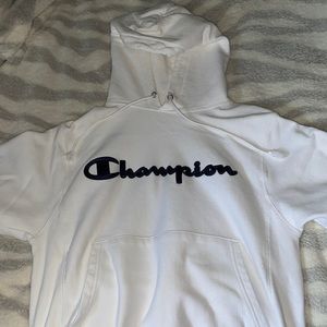 Mens white champion reverse weave sweatshirt size small